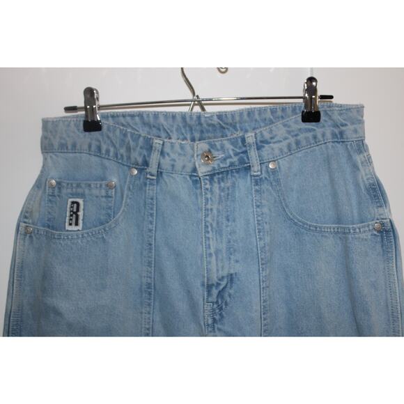 Free People Ragged Denim Cargo Jeans Size 32 straight leg jeans - Picture 2 of 8